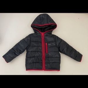 Body Glove Puffer Camo‎ Winter Coat Size 2T Black/Gray